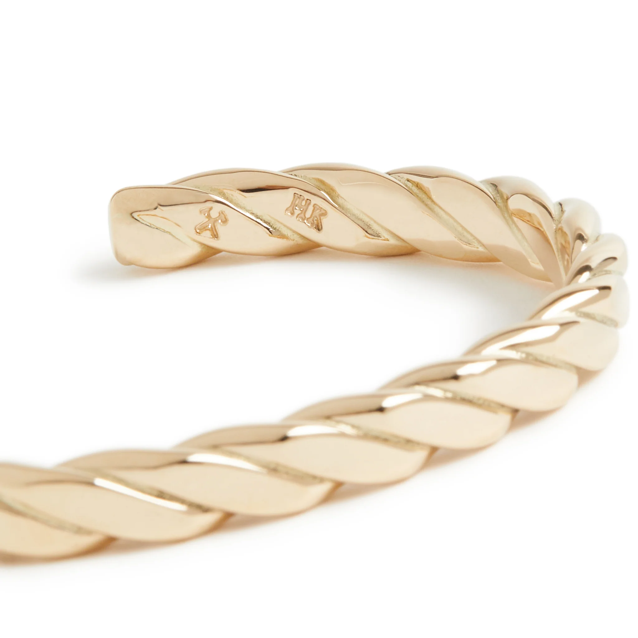 Heavyweight Plait Cuff / Solid Gold - Image 3