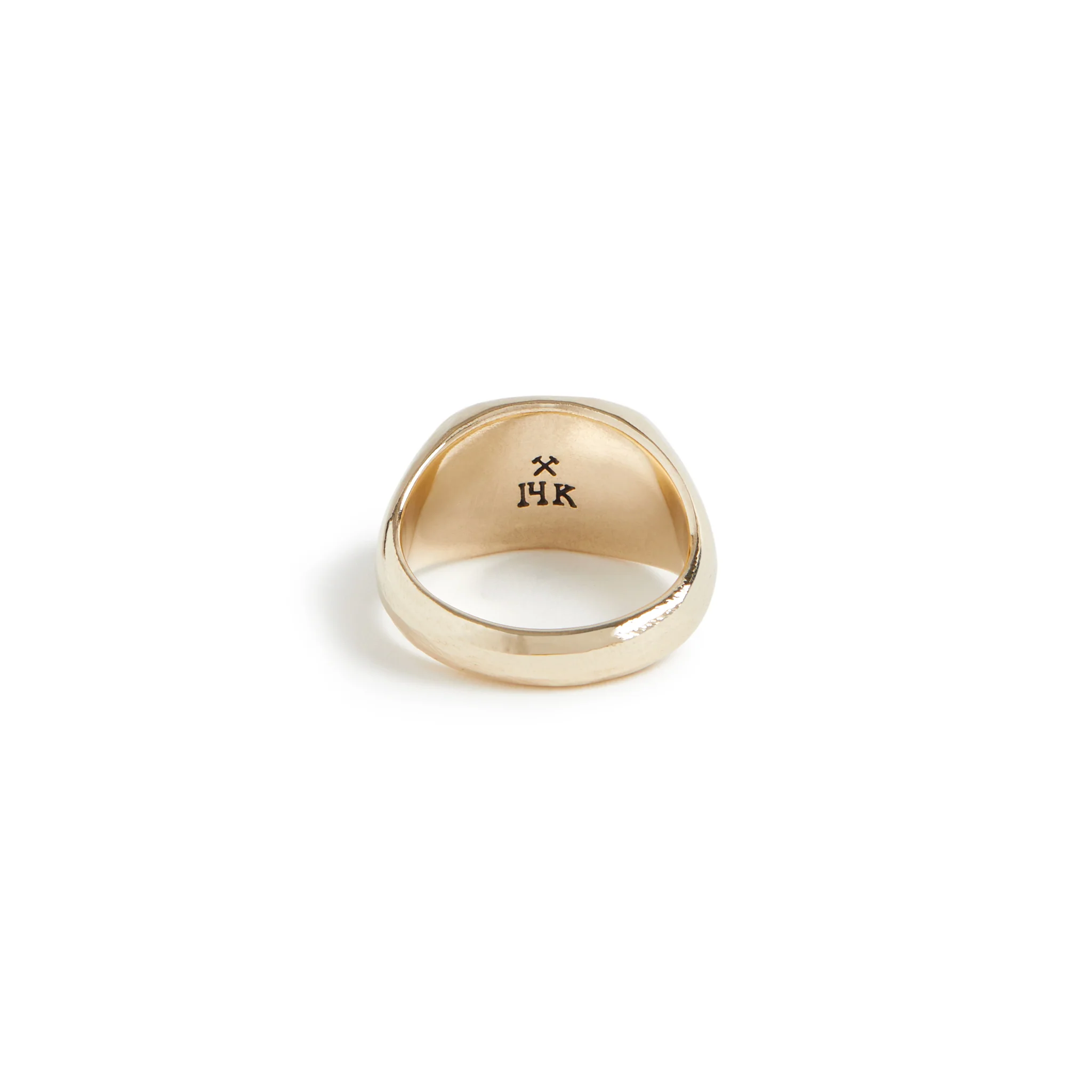 Solid Gold Signet Ring - Image 3