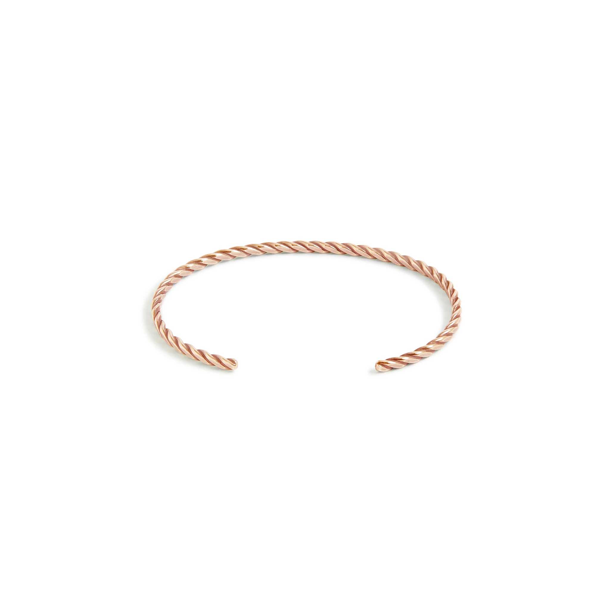 Solid Gold Fineline Plait Cuff - Image 4